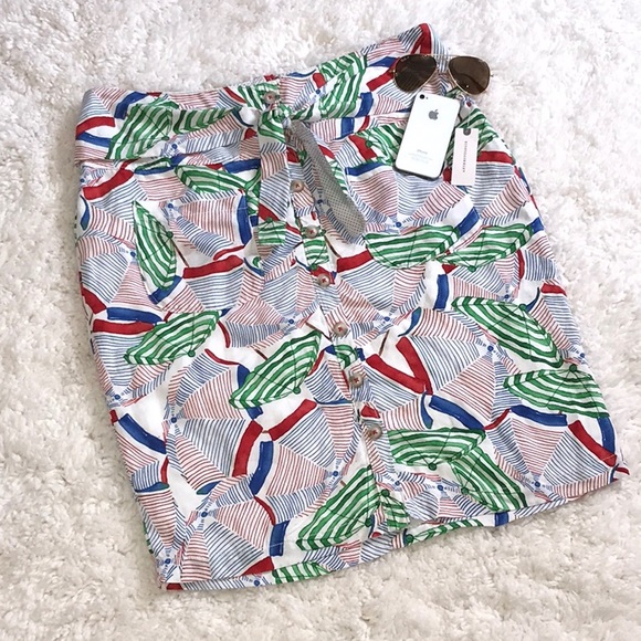 Anthropologie Dresses & Skirts - Anthropologie Beach Umbrella Button Down Skirt